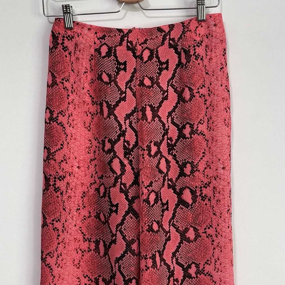 Superdown Pink Python Print Crop Pants S Trendy T… - image 3